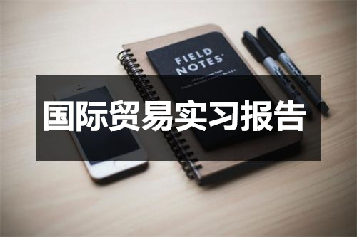 2023年国际贸易实习报告格式集锦