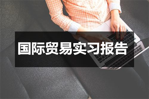 2023年国际贸易实习报告锦集